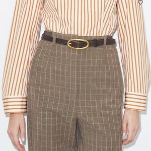 Tory Burch Large Pierced Buckle Belt